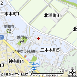 碧南市役所　第二配水場周辺の地図