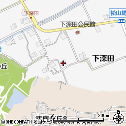 兵庫県三田市下深田187周辺の地図