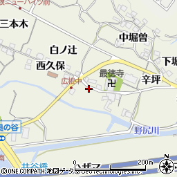 兵庫県川辺郡猪名川町広根西ヲコダ3周辺の地図