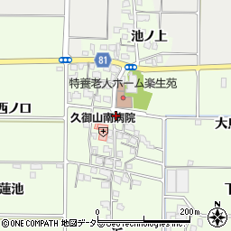 京都府久世郡久御山町坊之池坊村中周辺の地図