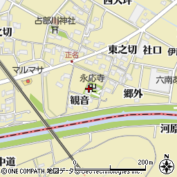 永應寺周辺の地図