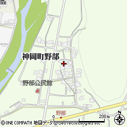 兵庫県たつの市神岡町野部172周辺の地図