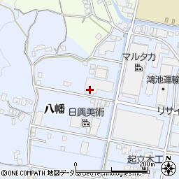 静岡県藤枝市八幡582-2周辺の地図