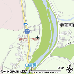 兵庫県姫路市夢前町山冨周辺の地図