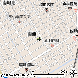 京都府宇治市小倉町南浦周辺の地図