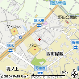 愛知県新城市稲木仲野周辺の地図