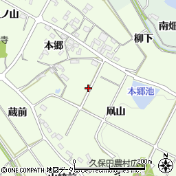 愛知県額田郡幸田町久保田周辺の地図