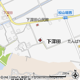 兵庫県三田市下深田288周辺の地図