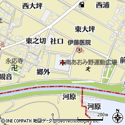 愛知県岡崎市正名町郷外44周辺の地図