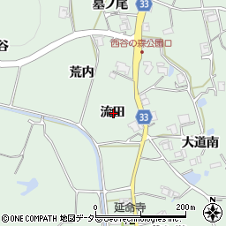 兵庫県宝塚市境野流田周辺の地図