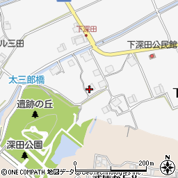 兵庫県三田市下深田217周辺の地図