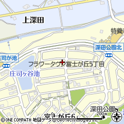 兵庫県三田市富士が丘5丁目周辺の地図