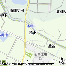 愛知県額田郡幸田町久保田権下周辺の地図