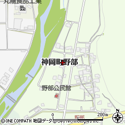 兵庫県たつの市神岡町野部608周辺の地図