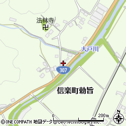 滋賀県甲賀市信楽町勅旨1825周辺の地図