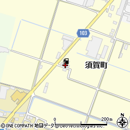 コスモ石油販売　セルフ鈴鹿須賀周辺の地図