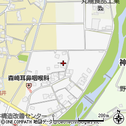 兵庫県たつの市神岡町西鳥井周辺の地図