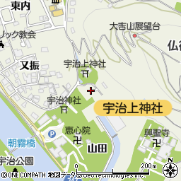 京都府宇治市宇治山田58周辺の地図