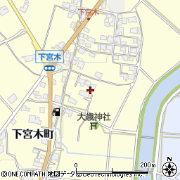 兵庫県加西市下宮木町291周辺の地図