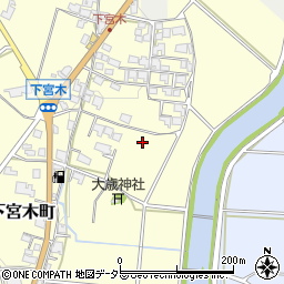 兵庫県加西市下宮木町287周辺の地図