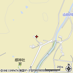 兵庫県三田市山田734周辺の地図