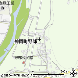 兵庫県たつの市神岡町野部156-1周辺の地図
