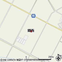 愛知県西尾市米津町郷西周辺の地図