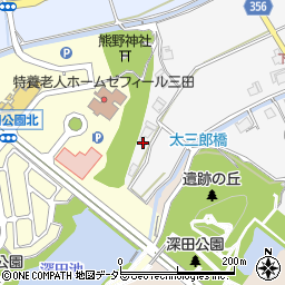 兵庫県三田市下深田532周辺の地図
