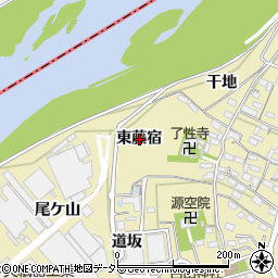 愛知県西尾市西浅井町東藤宿周辺の地図