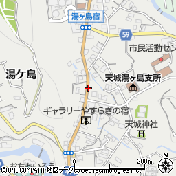 弘道寺入口周辺の地図