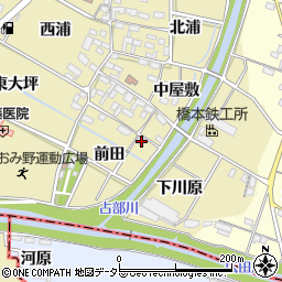 愛知県岡崎市定国町前田9周辺の地図