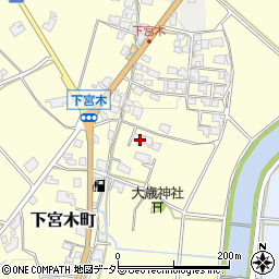 兵庫県加西市下宮木町294周辺の地図
