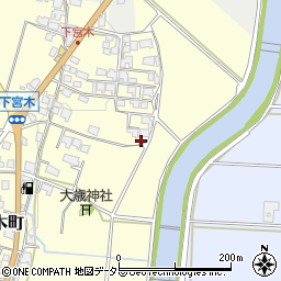 兵庫県加西市下宮木町343周辺の地図