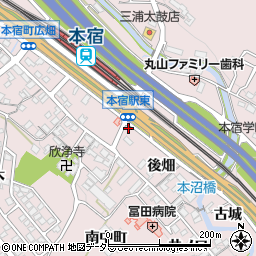 愛知県岡崎市本宿町後畑3周辺の地図