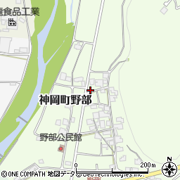 兵庫県たつの市神岡町野部69周辺の地図