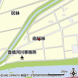 愛知県安城市藤井町南居林周辺の地図