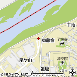 愛知県西尾市西浅井町藤宿周辺の地図