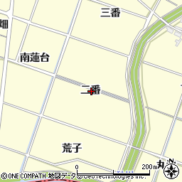 愛知県岡崎市福岡町二番周辺の地図