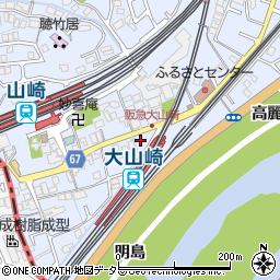京都府大山崎町（乙訓郡）大山崎（明島）周辺の地図
