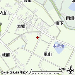 愛知県額田郡幸田町久保田凧山周辺の地図