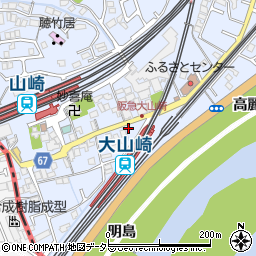 京都府乙訓郡大山崎町大山崎明島18周辺の地図