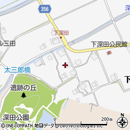 兵庫県三田市下深田269周辺の地図