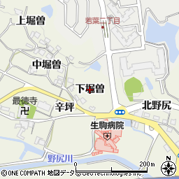 兵庫県猪名川町（川辺郡）広根（下堀曽）周辺の地図