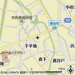 愛知県岡崎市桑谷町森下9周辺の地図