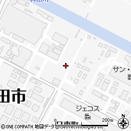 愛知県半田市日東町周辺の地図