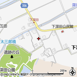 兵庫県三田市下深田270周辺の地図