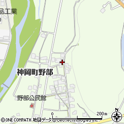 兵庫県たつの市神岡町野部64周辺の地図