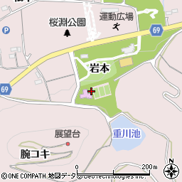 愛知県新城市庭野岩本周辺の地図