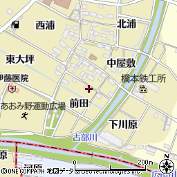 愛知県岡崎市定国町前田12周辺の地図