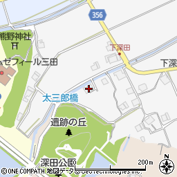 兵庫県三田市下深田253周辺の地図